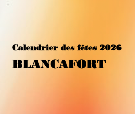 Calendrier des fêtes 2026